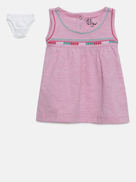 

Gini and Jony Girls Pink Fit and Flare Dress