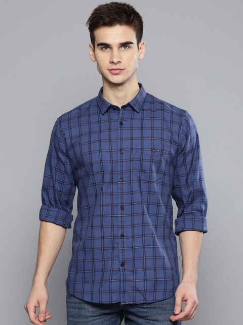 

Blue checked Slim Fit Casual Shirt