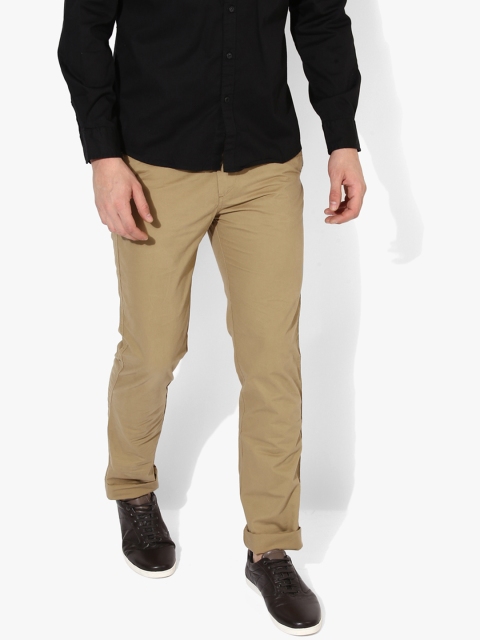 

U.S. Polo Assn. Men Khaki Regular Fit Solid Chinos