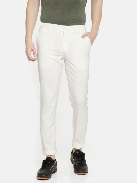 

U.S. Polo Assn. Men Off-White Equi-Dry Anti-Static Poly Stretch Trousers