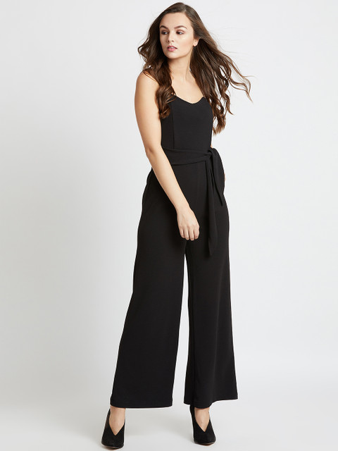 

COVER STORY Black Solid Tube Jumpsuit