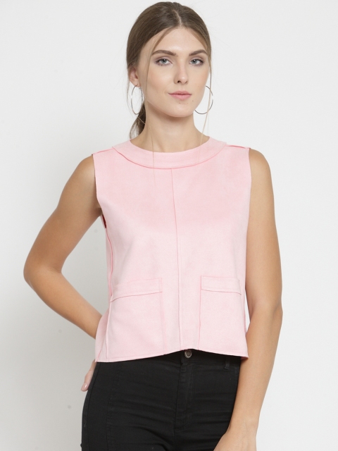 

Latin Quarters Women Pink Solid Top