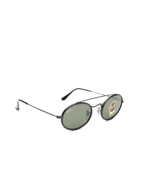 

Ray-Ban Unisex Oval Sunglasses 0RB3847N91203152, Green