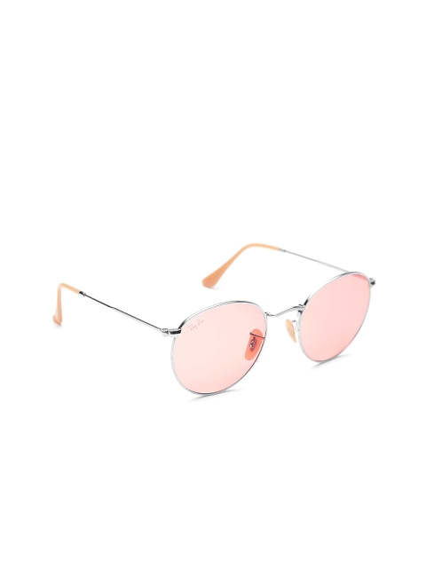 

Ray-Ban Unisex Oval Sunglasses 0RB34479065V753, Pink