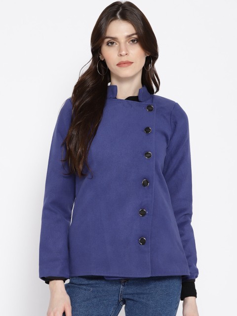 

Athena Women Blue Solid Tailored Jacket