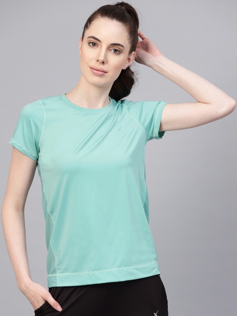 

HRX by Hrithik Roshan Blue Solid Running T-shirt