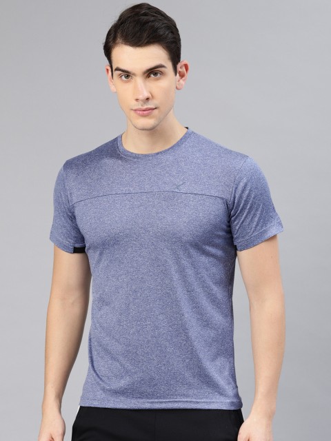 

HRX by Hrithik Roshan Men Navy Blue Solid Round Neck Rapid-Dry Running T-shirt