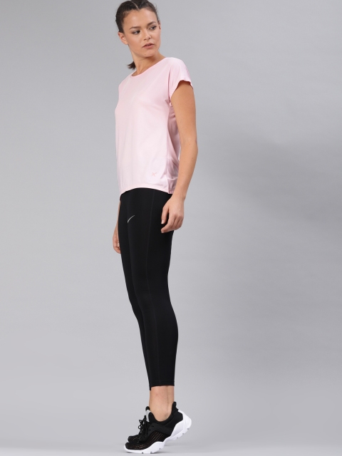 

HRX by Hrithik Roshan Women Pink Solid T-shirt