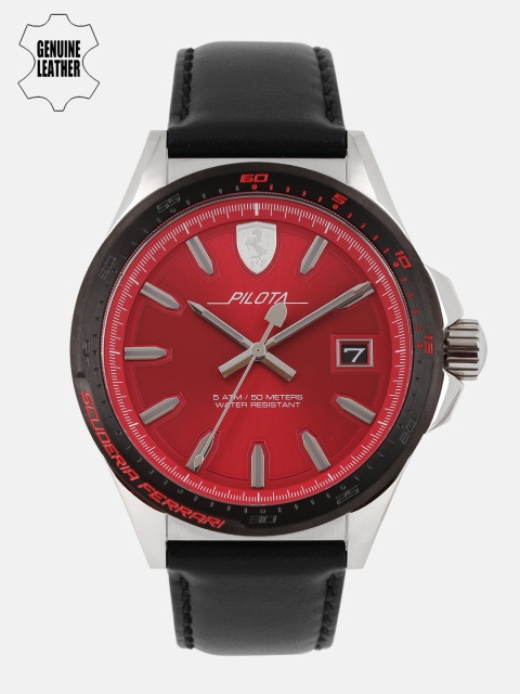 

SCUDERIA FERRARI Pilota Men Red Analogue Watch 0830489_OR
