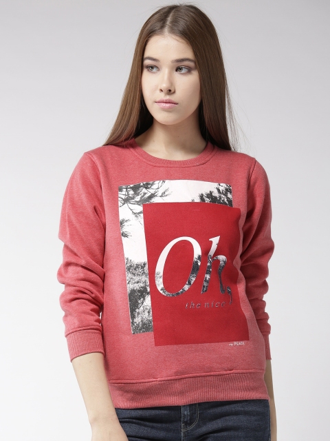 

Fort Collins Women Pink Printed Sweatshirt