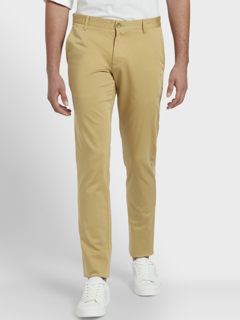 

Parx Men Khaki Tapered Fit Solid Regular Trousers