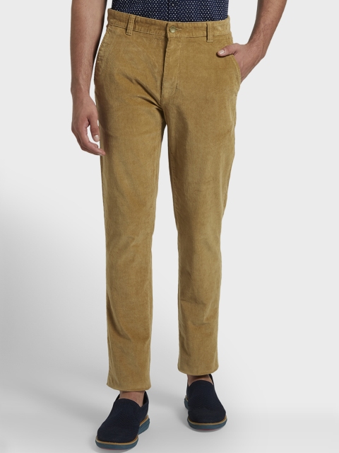 

Parx Men Khaki Slim Fit Solid Regular Trousers