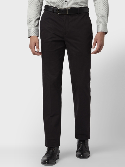 

Park Avenue Men Brown Regular Fit Solid Formal Trousers