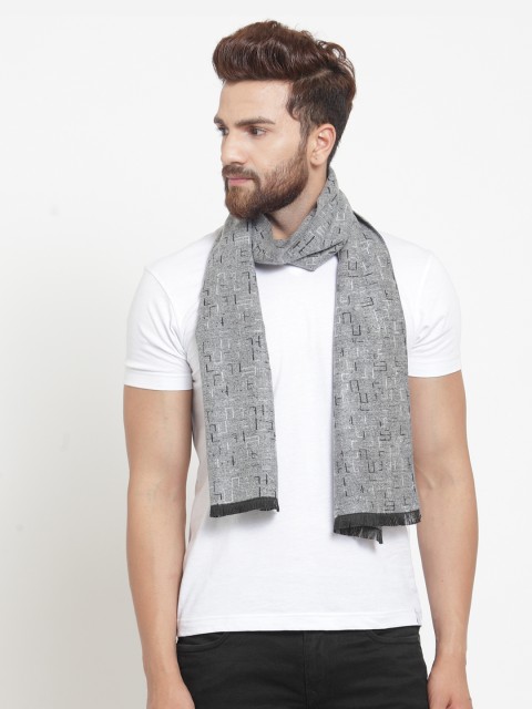 

Alvaro Castagnino Men Grey Self-Design Muffler