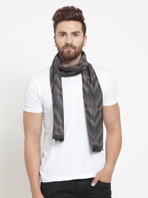 

Alvaro Castagnino Men Grey Geometric Muffler