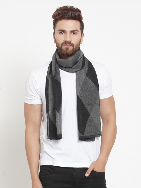 

Alvaro Castagnino Men Grey & Black Checked Muffler