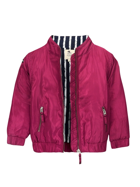 

Cherry Crumble Unisex Burgundy Solid Bomber Jacket