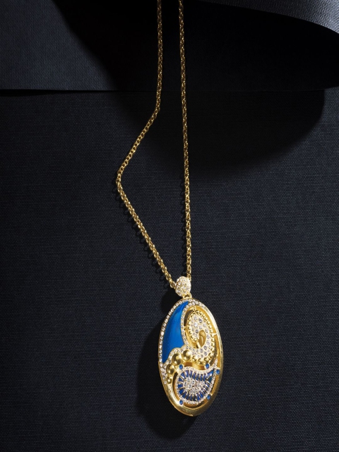 

shaze Blue Brass Antique Pendant