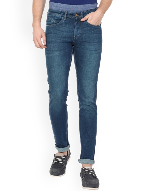 

Solly Jeans Co. Men Navy Blue Skinny Fit Mid-Rise Clean Look Stretchable Jeans