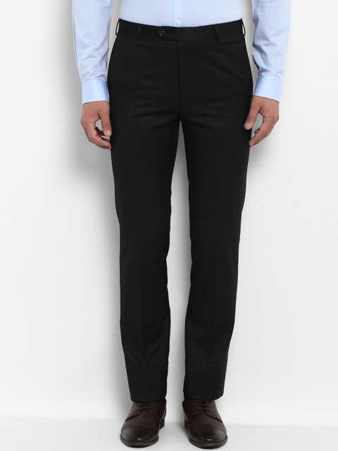 

Raymond Men Black Regular Fit Solid Formal Trousers
