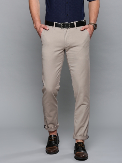 

Louis Philippe Sport Men Grey Slim Fit Solid Smart Casual Trousers