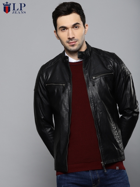 

Louis Philippe Jeans Men Black Solid Bomber