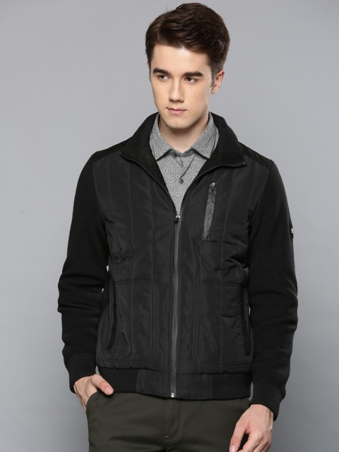 

Louis Philippe Sport Men Black Solid Bomber