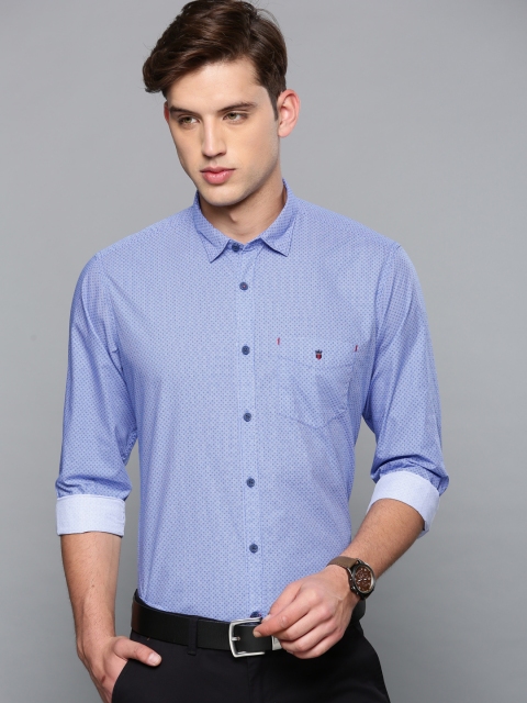 

Louis Philippe Sport Men Blue Slim Fit Checked Smart Casual Shirt