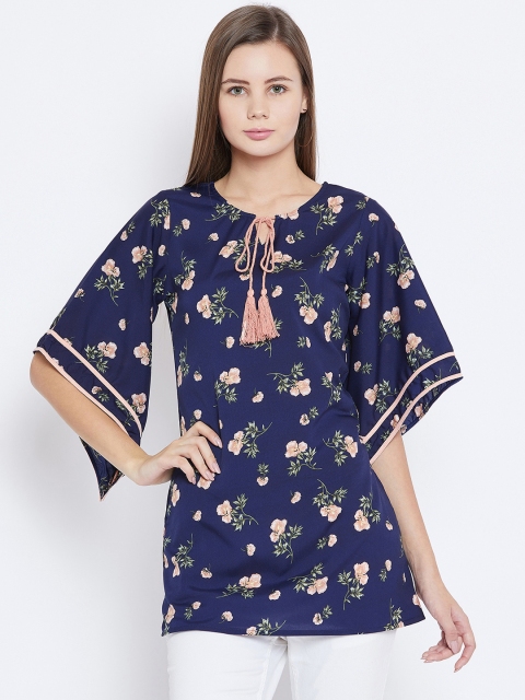 

Ruhaans Blue & Pink Printed Tunic