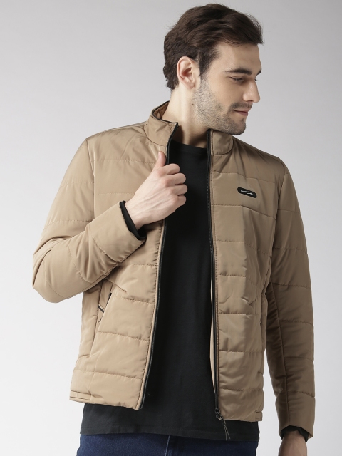 

Fort Collins Men Beige Solid Padded Jacket