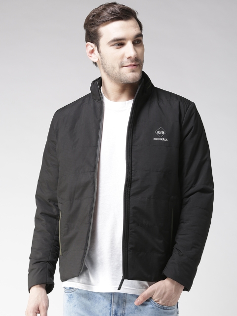 

Fort Collins Men Black Solid Padded Jacket