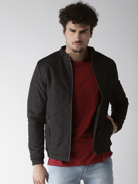 

Fort Collins Men Black Printed Padded Jacket