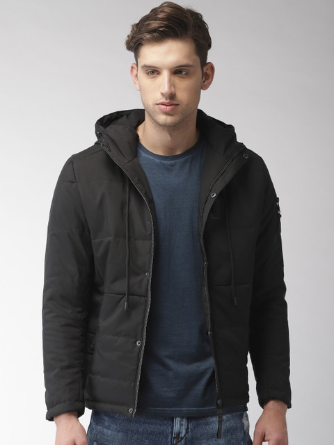 

Fort Collins Men Black Solid Padded Jacket