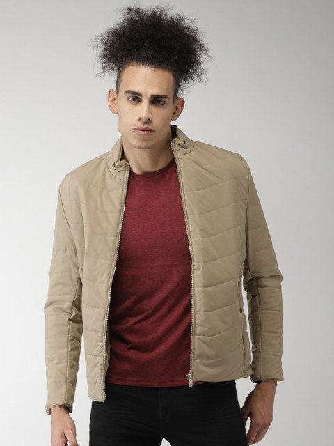 

Fort Collins Men Khaki Solid Padded Jacket