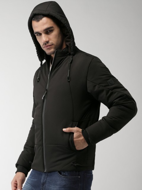 

Fort Collins Men Black Solid Padded Jacket