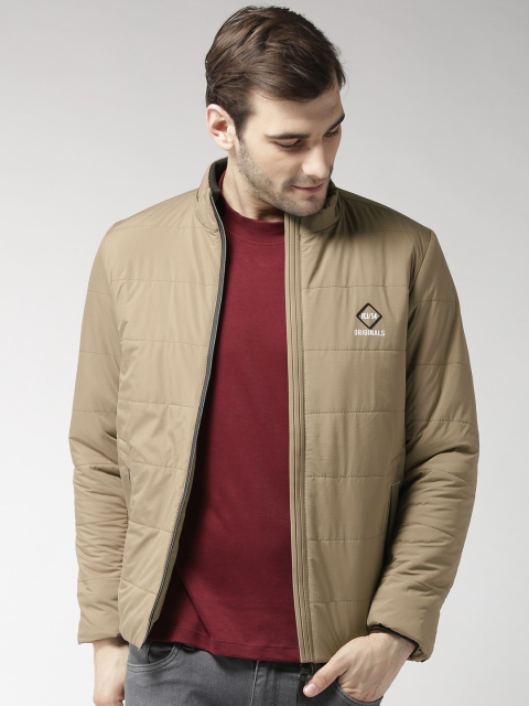 

Fort Collins Men Khaki Solid Padded Jacket