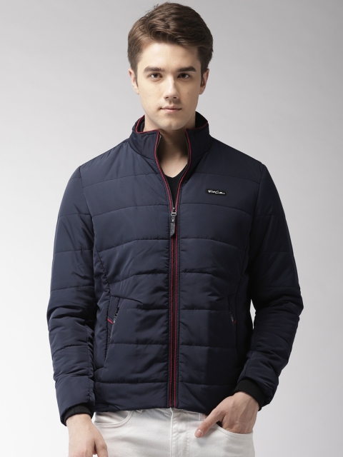 

Fort Collins Men Navy Blue Solid Padded Jacket