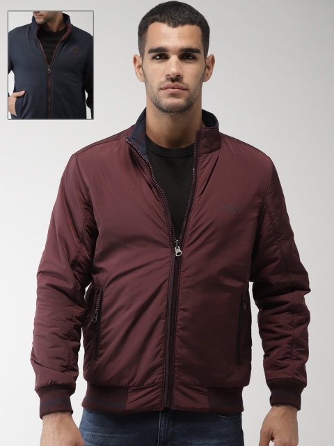 

Fort Collins Men Maroon Solid Reversible Bomber