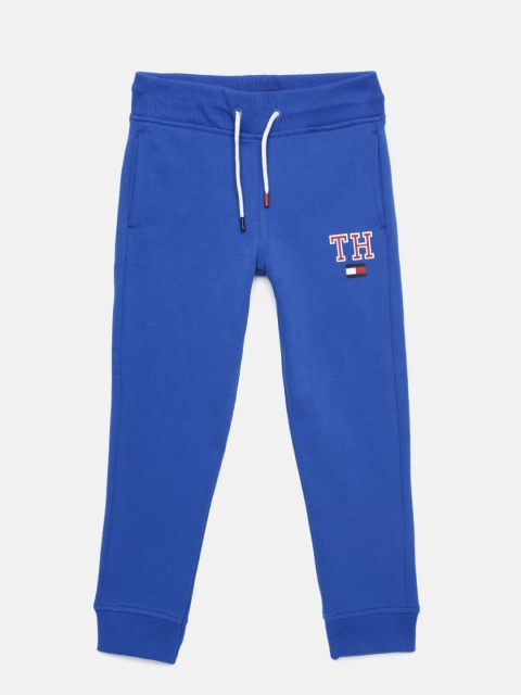

Tommy Hilfiger Boys Blue Solid Joggers