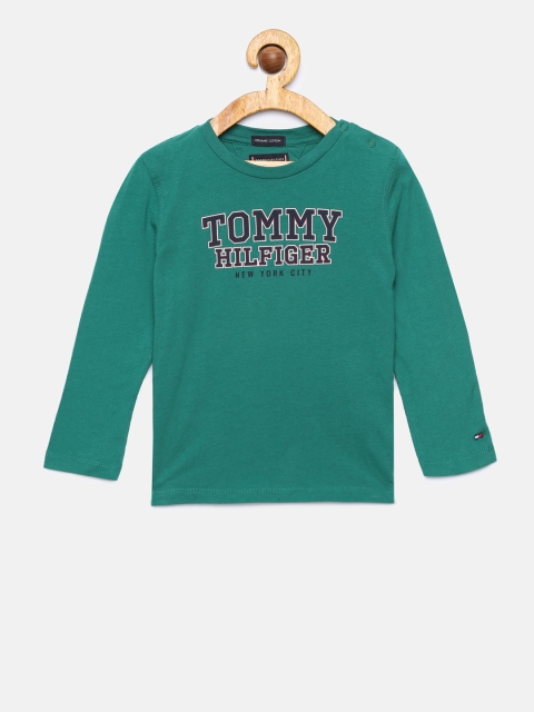 

Tommy Hilfiger Boys Green Printed Round Neck T-shirt