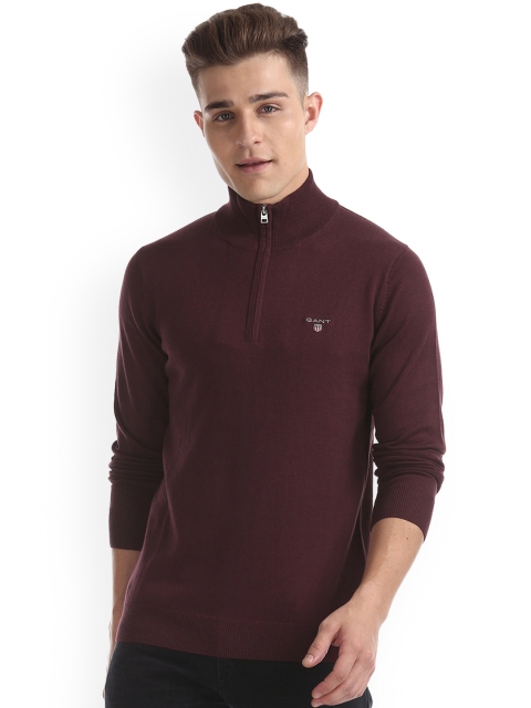 

GANT Men Red Solid Pullover