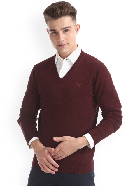 

GANT Men Red Solid Pullover