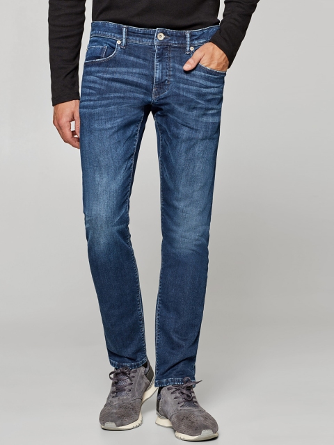 

ESPRIT Men Blue Slim Fit Mid-Rise Clean Look Stretchable Jeans
