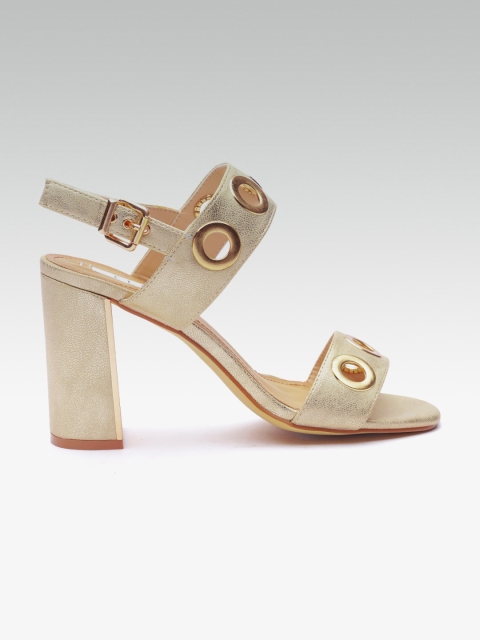 

ELLE Women Gold-Toned Solid Heels