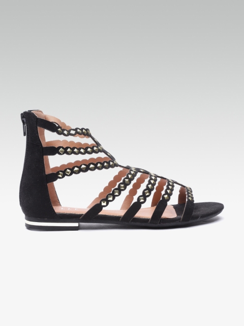 

ELLE Women Black Beaded Gladiators