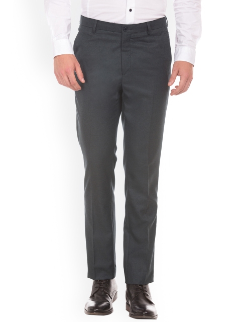 

Arrow New York Men Grey Tapered Fit Solid Formal Trousers