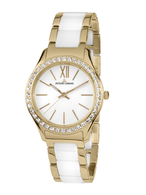 

Jacques Lemans Women White Analogue Watch