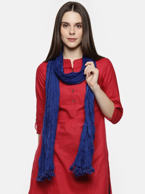 

RANGMANCH BY PANTALOONS Blue Solid Dupatta