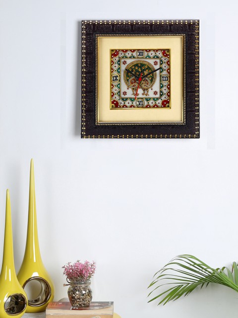 

Aapno Rajasthan Multicoloured Marble Wall Clock, Multi