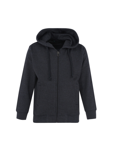 

Cayman Boys Charcoal Solid Hooded Sweatshirt